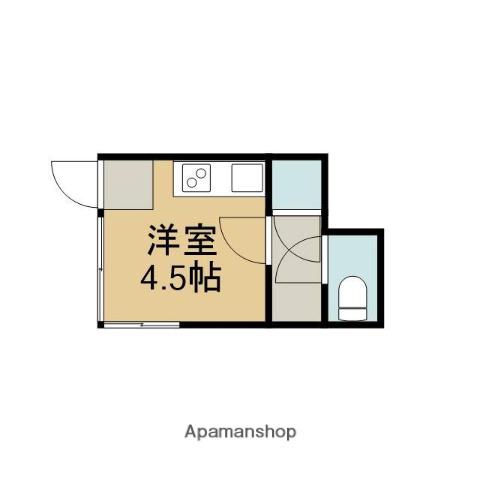 小崎アパート(ワンルーム/1階)の間取り写真