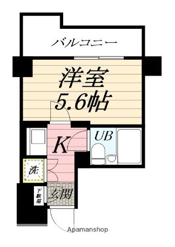 ライオンズマンションK・Ⅰ横須賀中央(1K/4階)の間取り写真