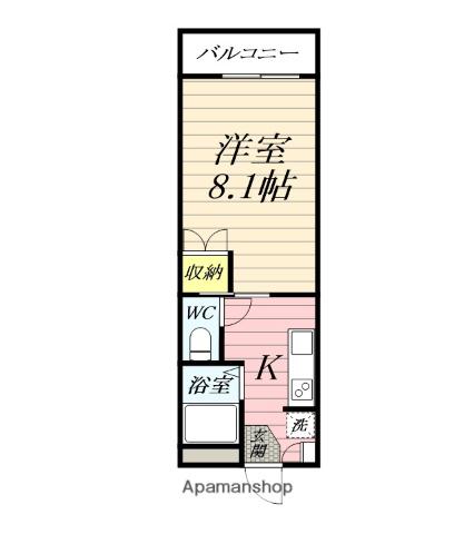 プレミール(1K/1階)の間取り写真