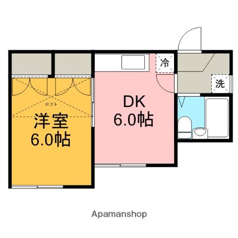 レオパレス森崎Ⅱ(1DK/1階)の間取り写真