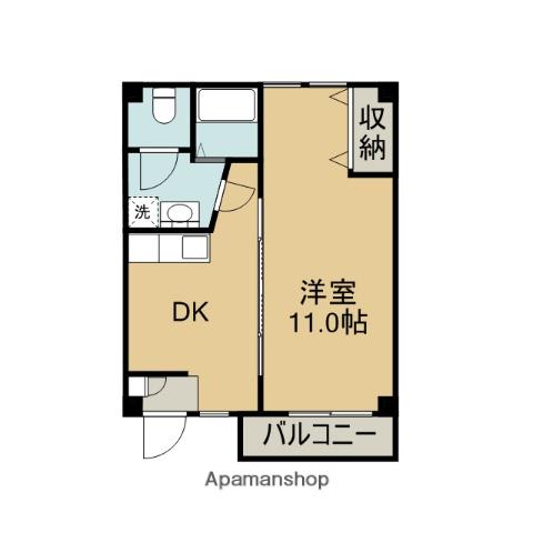 アコルデ長沢(1DK/1階)の間取り写真