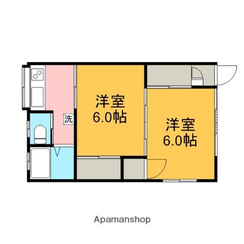 グリーンヒルズ池上(2K/2階)の間取り写真
