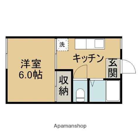 コーポサンライズ三春 1階階 間取り