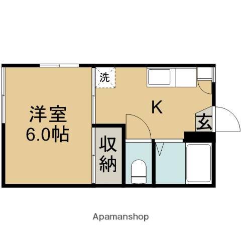 コーポサンライズ三春 1階階 間取り