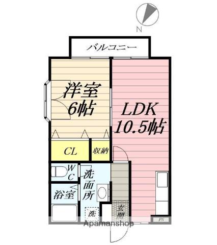 パルトサンフィールド 1階階 間取り