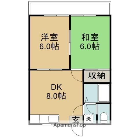 メゾンルピナス 3階階 間取り