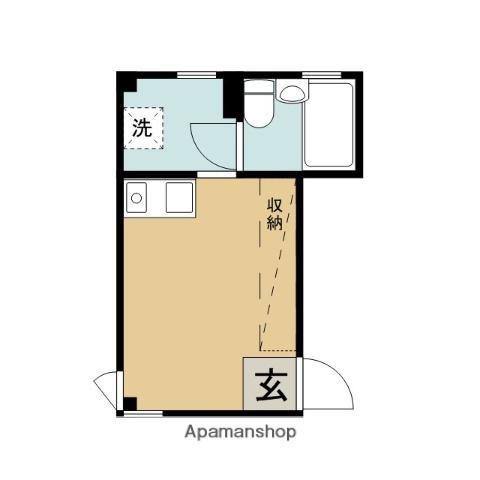 上町鈴木ビル(ワンルーム/2階)の間取り写真