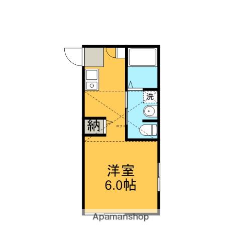 ル・シェモア(1K/1階)の間取り写真