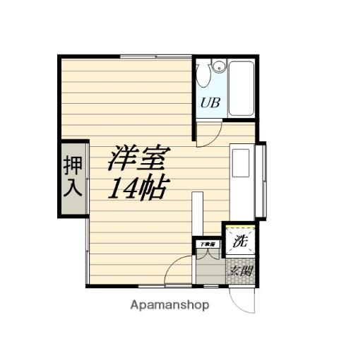 コーポネモト追浜(1K/1階)の間取り写真