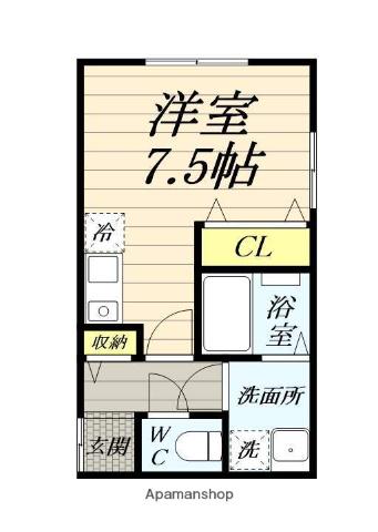 VILLA MINETTE(ワンルーム/1階)の間取り写真