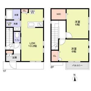 横須賀線 逗子駅 徒歩11分 2階建 築4年(2LDK)の間取り写真