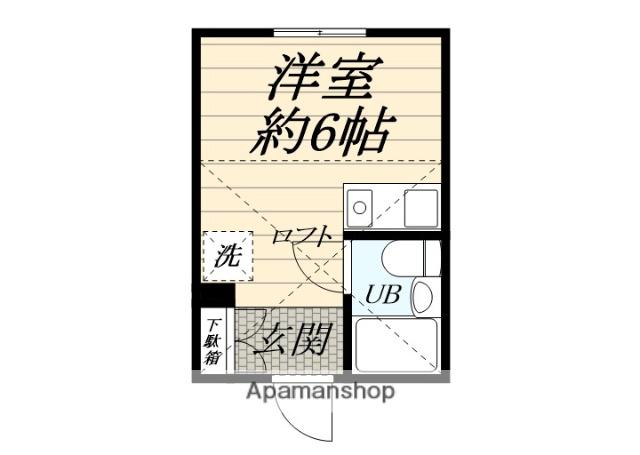 マ-ブルコート横須賀(ワンルーム/1階)の間取り写真