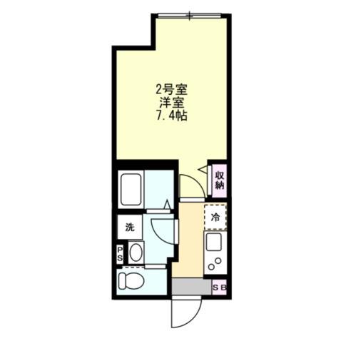 久比里アパート(1K/1階)の間取り写真
