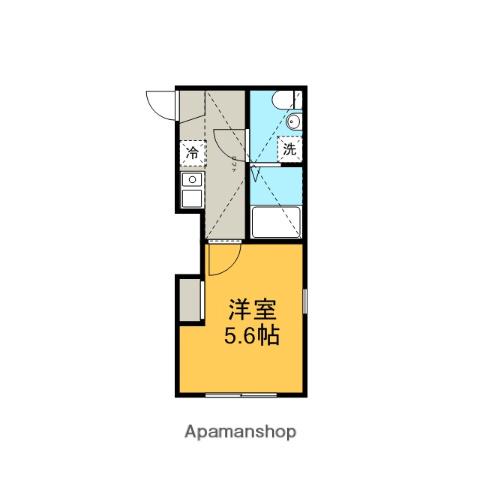 ウィンレックス横須賀(1K/1階)の間取り写真