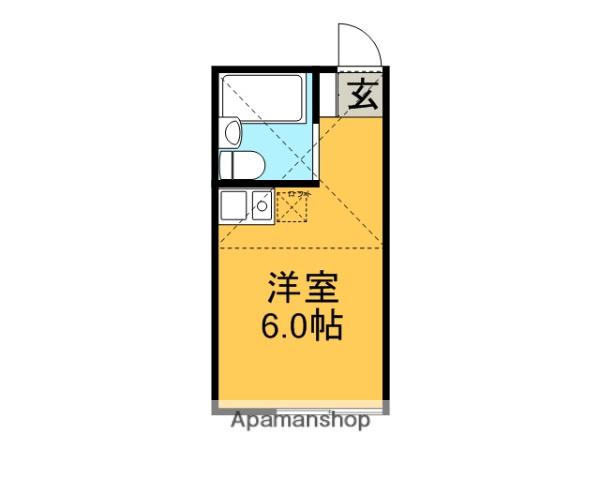 ユナイト金沢八景ペレイラ(ワンルーム/2階)の間取り写真