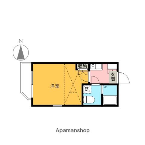 メゾン・ド・ヴィオロン(1K/2階)の間取り写真