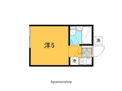 ロフト瀬田(ワンルーム/1階)の間取り写真