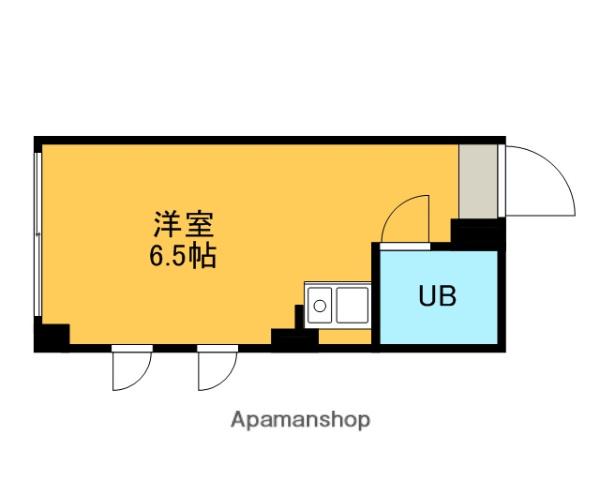 鶴田第一ビル(ワンルーム/5階)の間取り写真