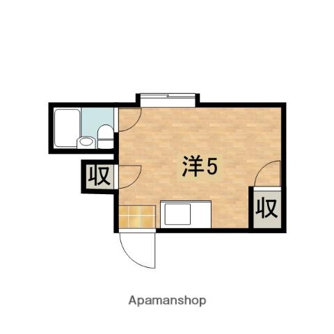 チェリーハイツ(ワンルーム/2階)の間取り写真