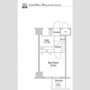 プライムアーバン川崎(1K/4階)の間取り写真