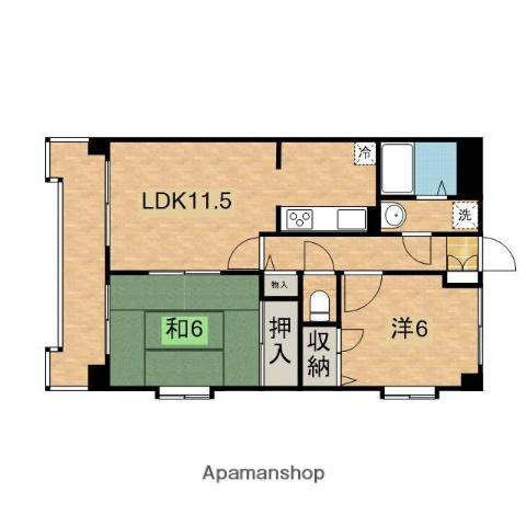 セントエミネンス(2LDK/3階)の間取り写真