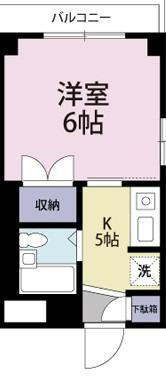 ハウスクレバー(1K/2階)の間取り写真