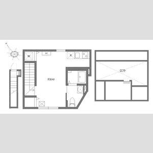 アベリアハイム(ワンルーム/2階)の間取り写真