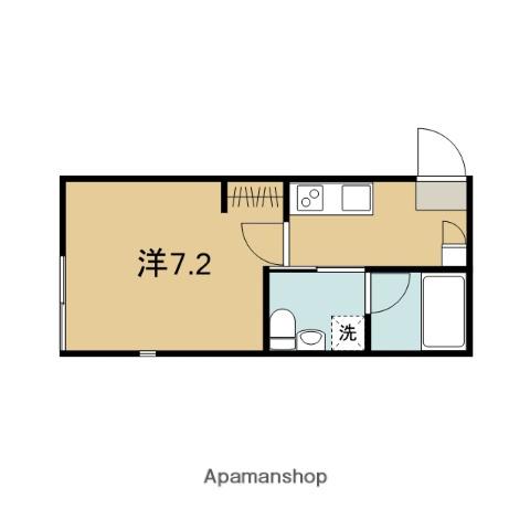 VIENTA溝の口(1K/2階)の間取り写真