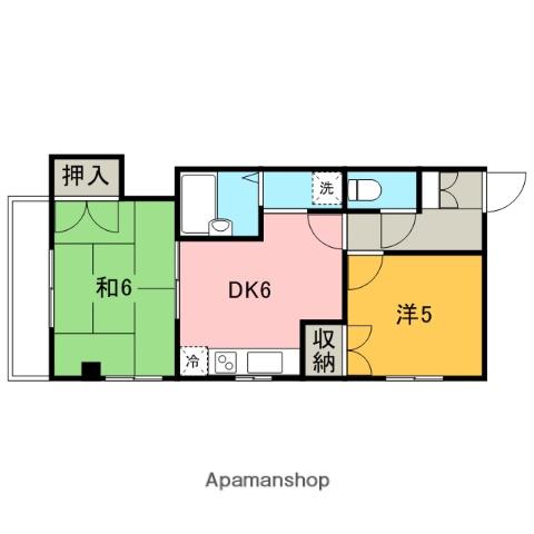 ステラ石井(2DK/2階)の間取り写真