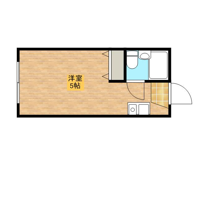 カーム百合ヶ丘Ⅱ(ワンルーム/1階)の間取り写真