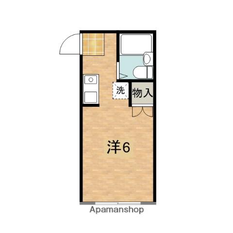 第5メゾン(ワンルーム/2階)の間取り写真