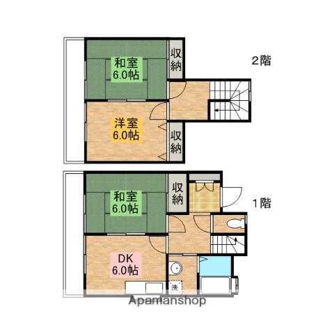グリーンペア９７７(3DK)の間取り写真
