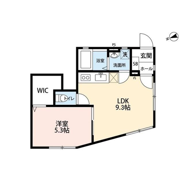 ガーデンヒル二子玉川(1LDK/1階)の間取り写真