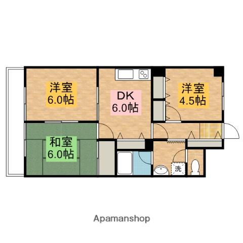 元屋敷壱番館 3階階 間取り