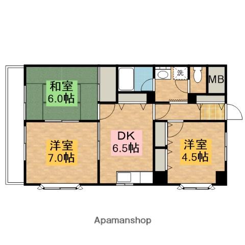 元屋敷壱番館 2階階 間取り