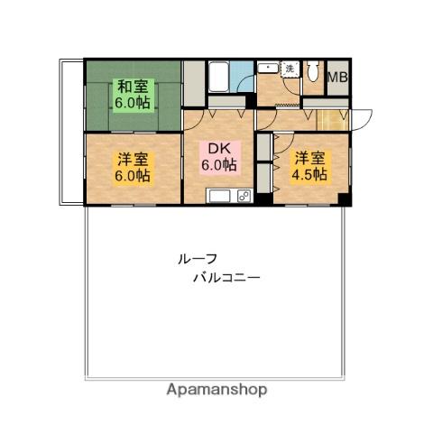 元屋敷壱番館 3階階 間取り