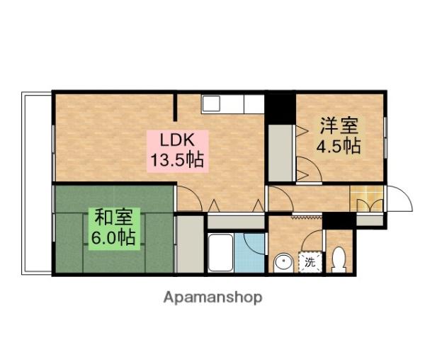 元屋敷壱番館 2階階 間取り