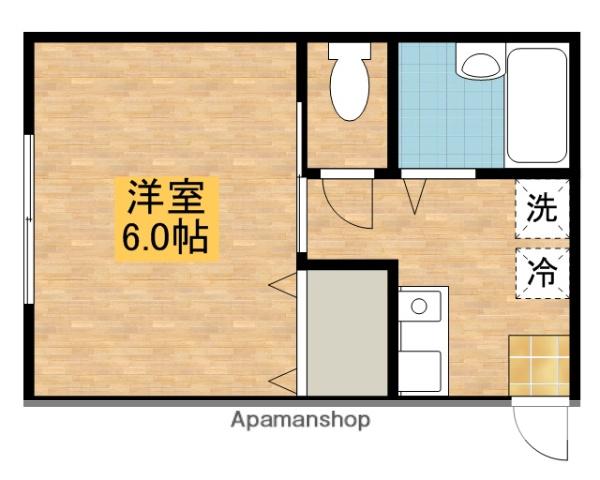 第3広田マンション(1K/1階)の間取り写真