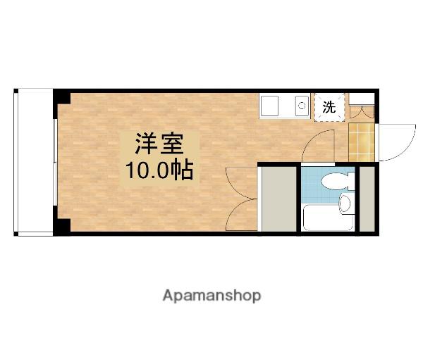 KSコンパート(ワンルーム/2階)の間取り写真