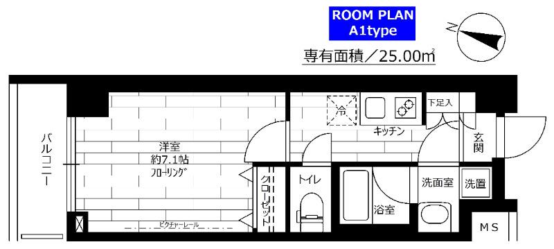ステージグランデ生田駅前 1階階 間取り