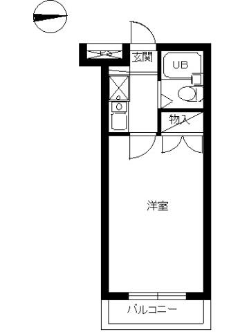 スカイコート多摩川第2 3階階 間取り