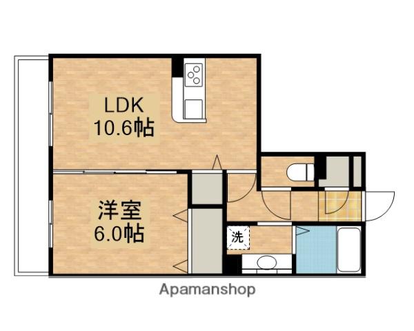 SYハイアⅡ(1LDK/2階)の間取り写真