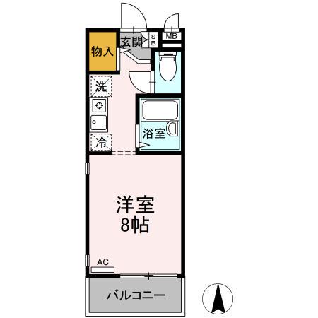 生田イーストコート 2階階 間取り