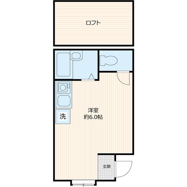 MGB狛江(ワンルーム/1階)の間取り写真