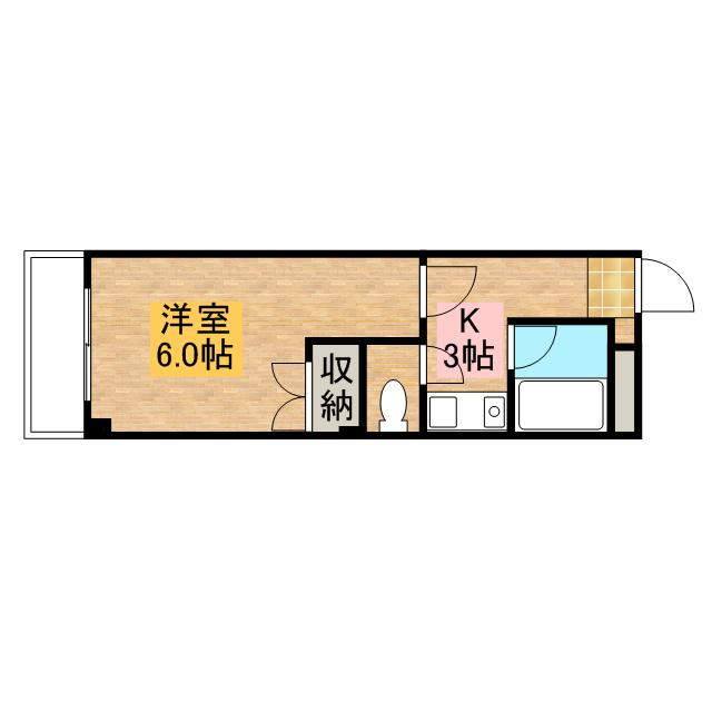 ヒルトップ生田 1階階 間取り