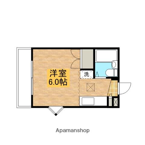 ファミール中野島(ワンルーム/1階)の間取り写真