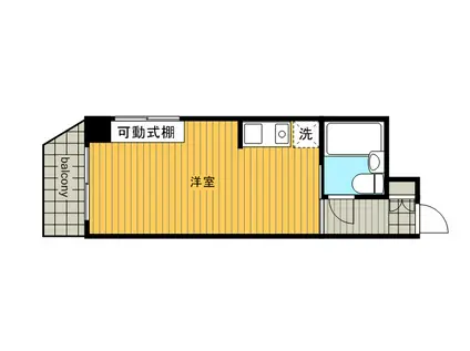 タウンシップ川崎(ワンルーム/3階)の間取り写真