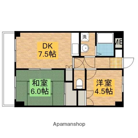 グランドステータスコヅカ(2DK/2階)の間取り写真