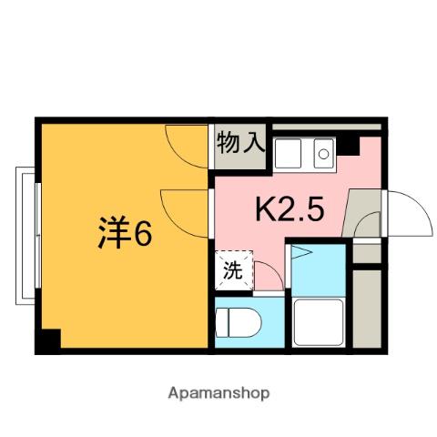 第2藤田ビル(1K/3階)の間取り写真