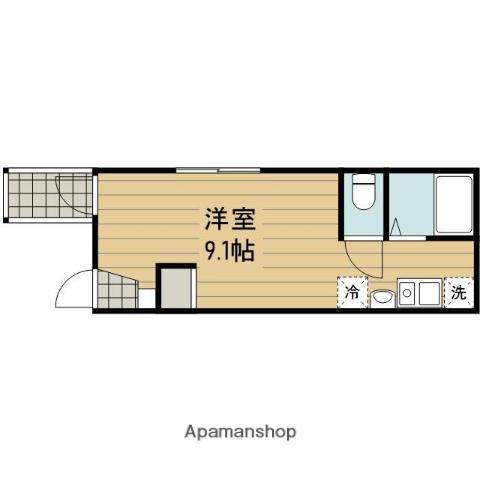 メゾンN・Y(ワンルーム/2階)の間取り写真